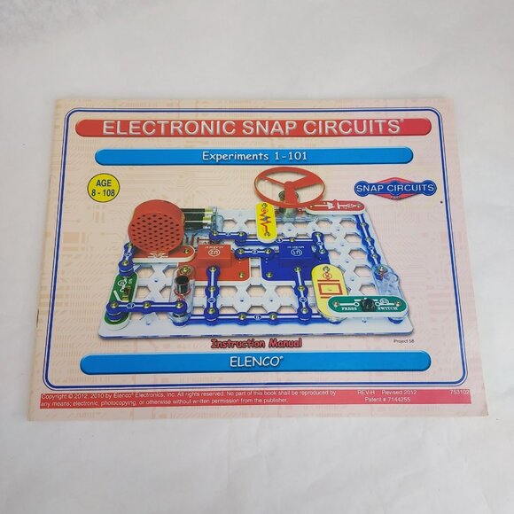 Snap Circuits Classic SC-300 Electronic Experiment Kit 300 Electric Projects Box - Picture 8 of 11